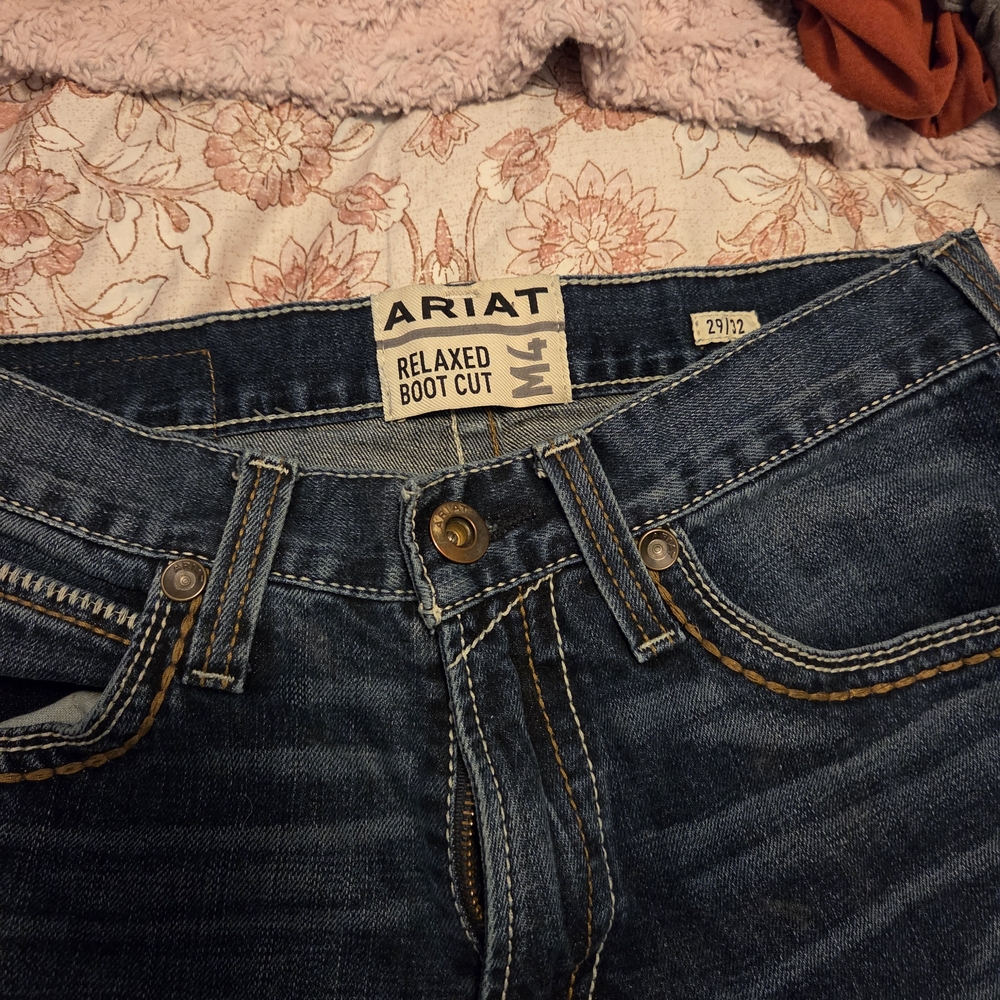 Ariat Mens Blue Relaxed Boot Cut Jeans